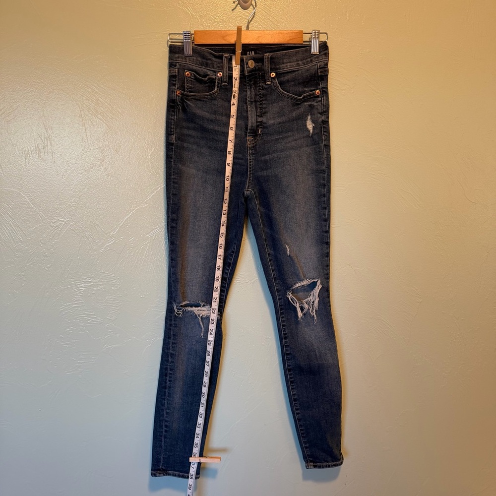 GAP Classic Distressed Black Jeans